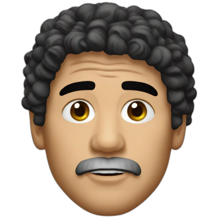 maradona face emoji