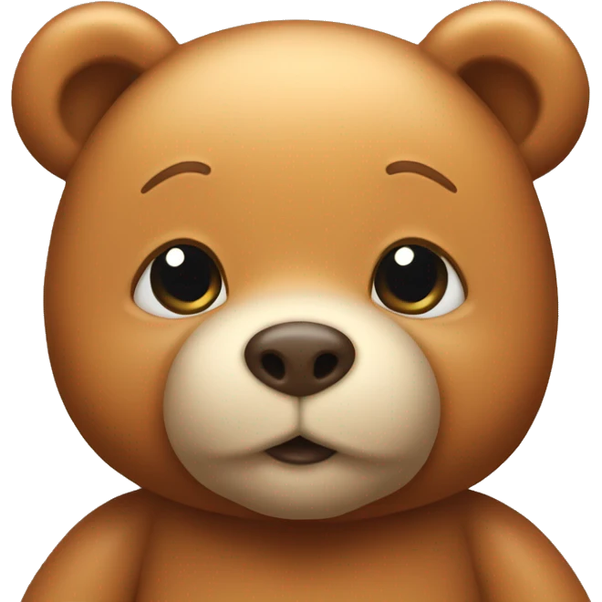 Cute Caramel teddy bear  emoji