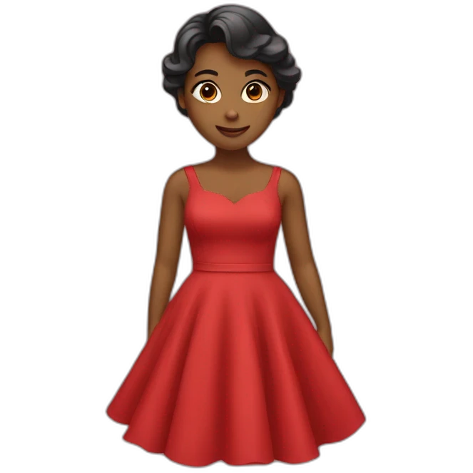 Red dress emoji