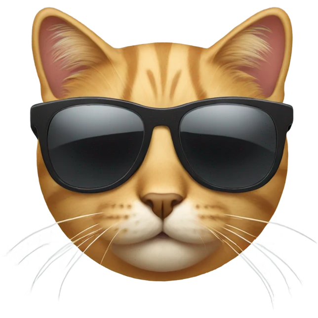 Cat with sunglasses emoji