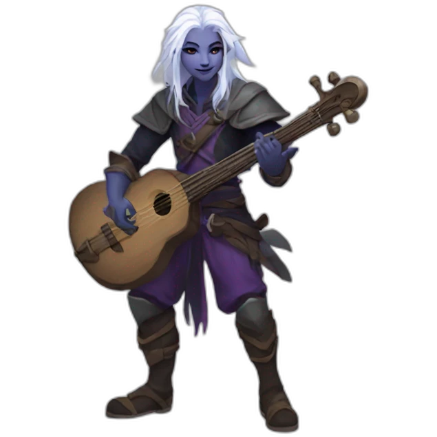 Drow bard dnd emoji