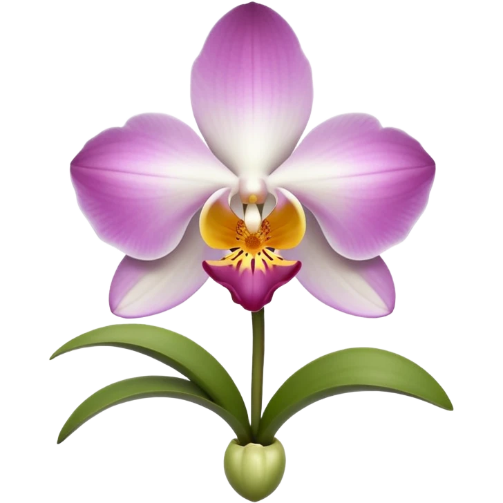 Orquídea blanca emoji