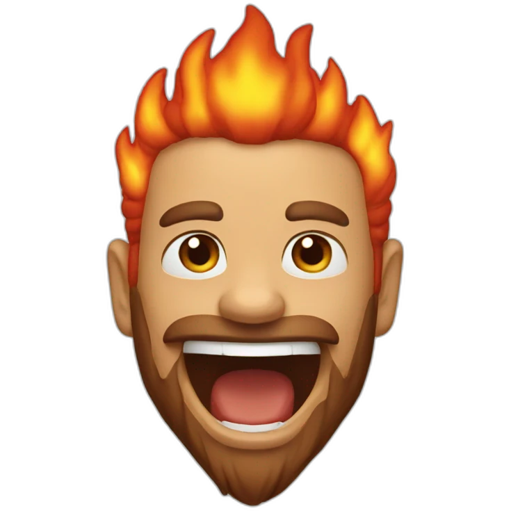 mono de fuego emoji