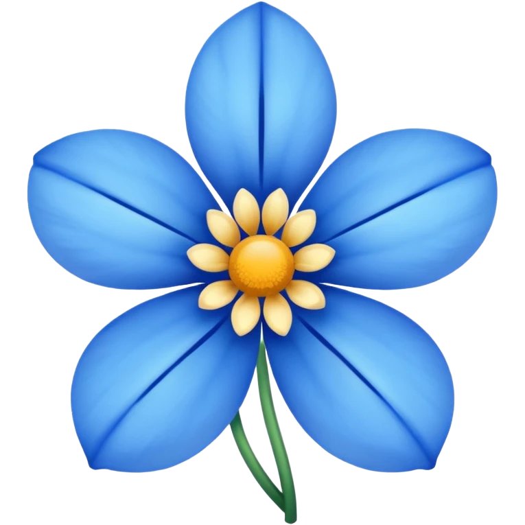 Blue flower emoji