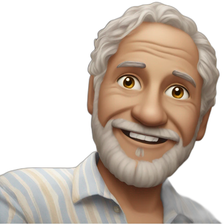 smiling bald old man emoji