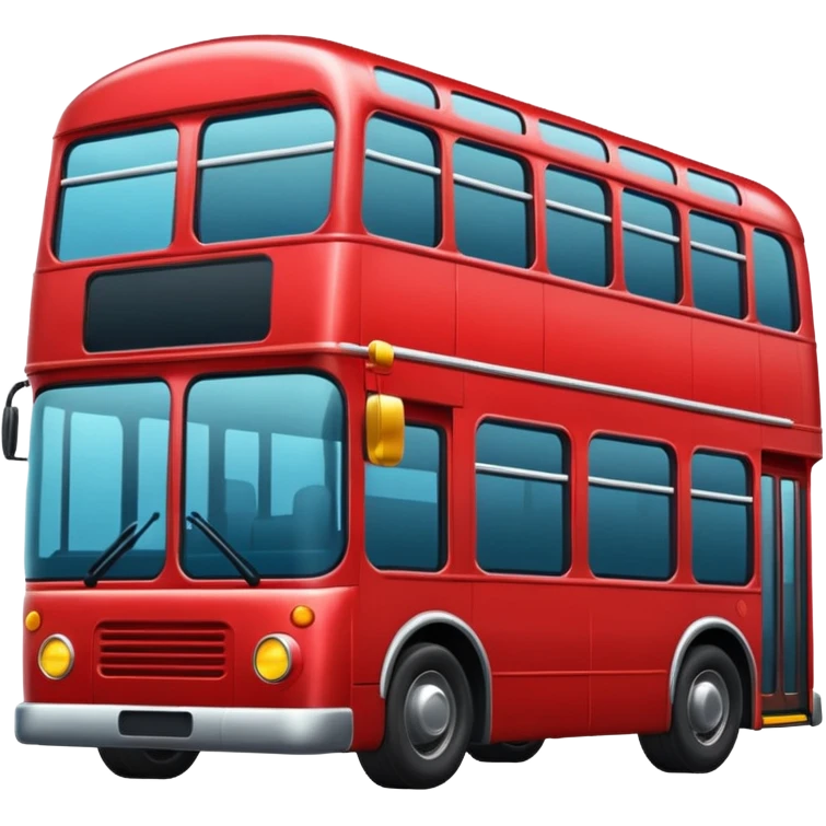 Red bus emoji