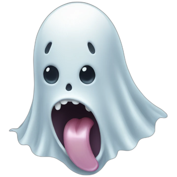 ghost tongue emoji