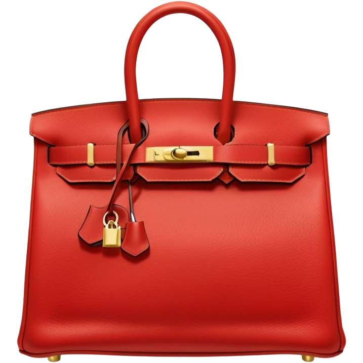 red birkin hermes bag emoji