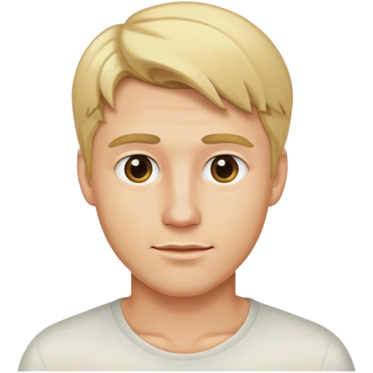blonde male hair emoji