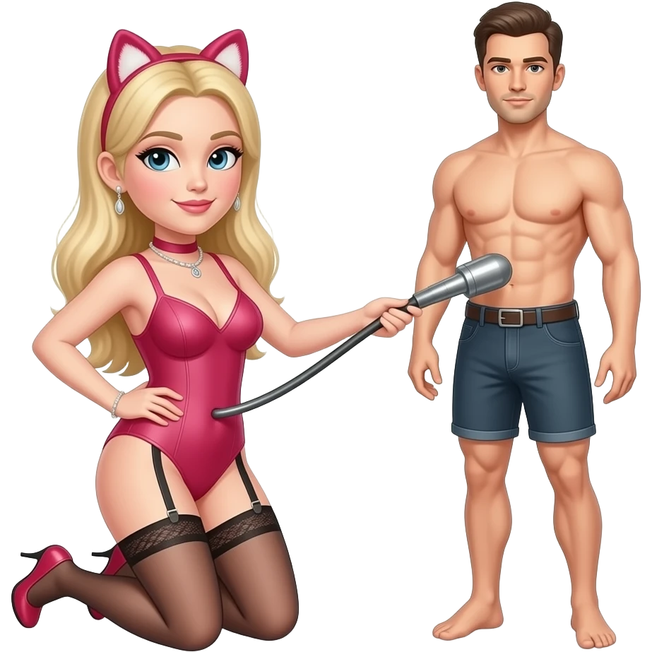 Femdom's pegging a male emoji