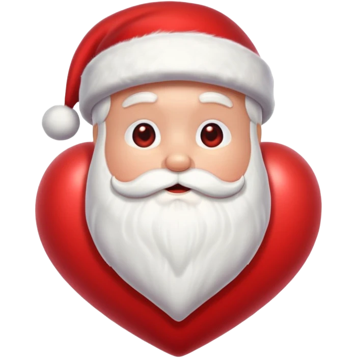 Santa heart emoji