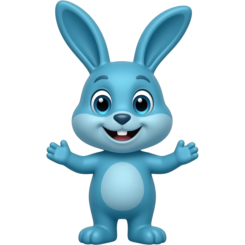 blue bunny smile emoji