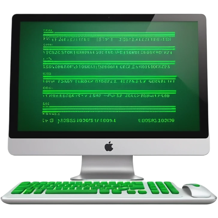 computer with  code emoji