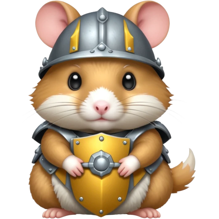 Armored hamster emoji