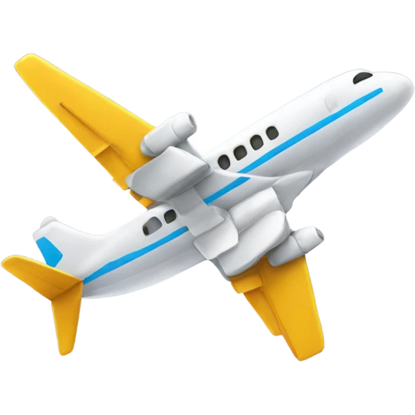 Create a airplane flying emoji