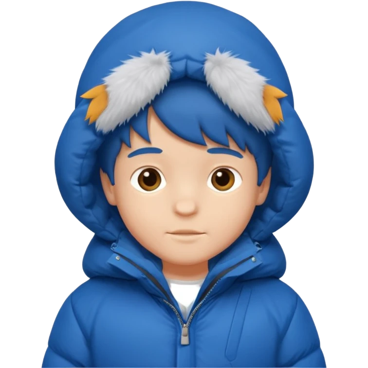 young boy in puffy winter coat











 emoji
