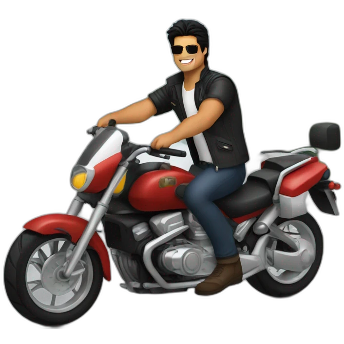 Chayanne en motocicleta emoji