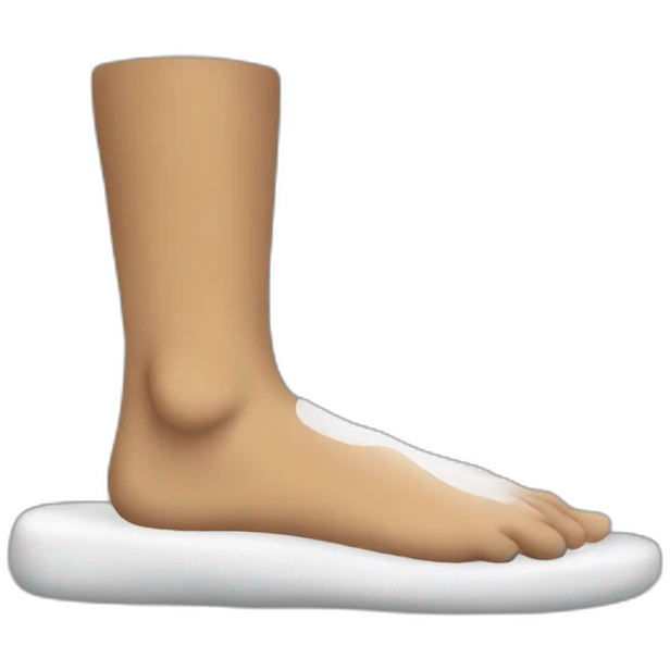 white foot emoji
