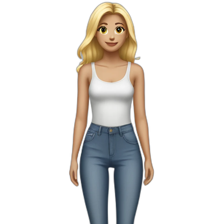 High-Waisted Skinny Jeans emoji