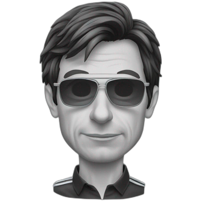 Toto Wolff avec de l’acné qui pleure emoji