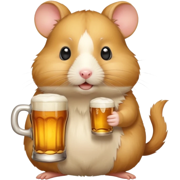 Beer hamster  emoji