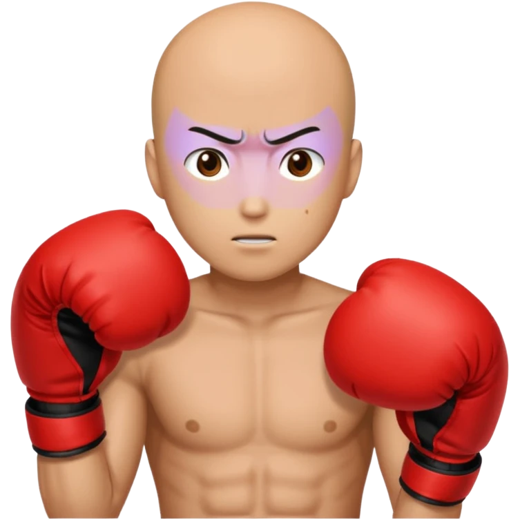 Saitama red hand punch with boxing glove emoji