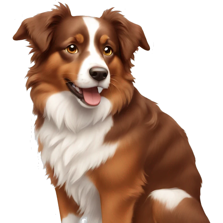 red australian shepherd  emoji