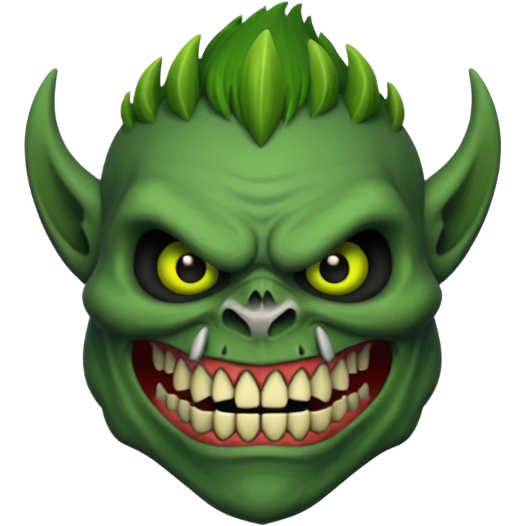 Skull face troll emoji