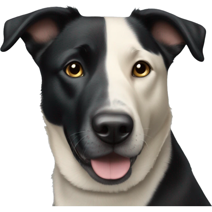 black lab and blue heeler mix dog  emoji