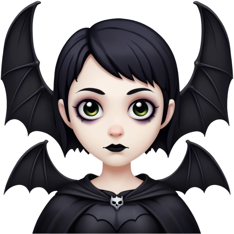 Goth bat emoji