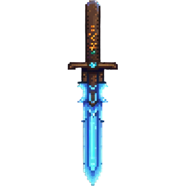 ancient magic blade with runes and glowing aura emoji