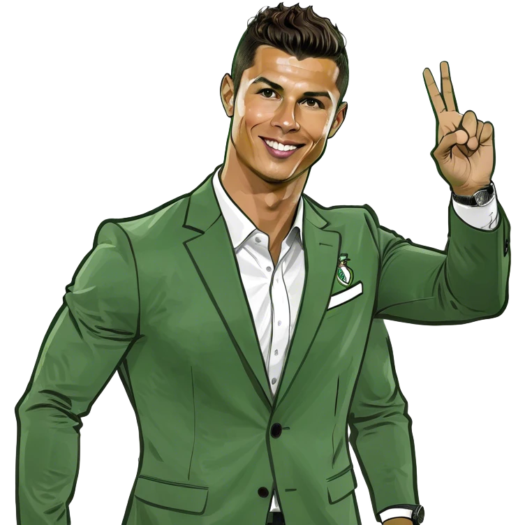 cristiano ronaldo waving  emoji