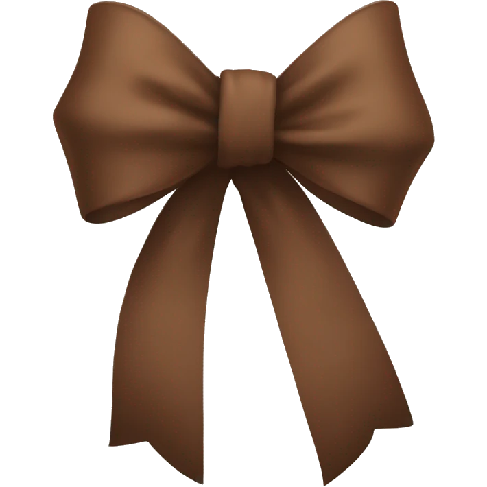 Brown bow emoji