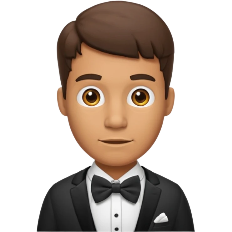 prehistoric man with bowtie emoji
