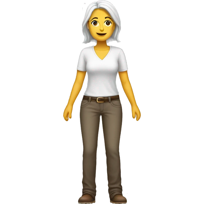 la tronco white woman full body emoji