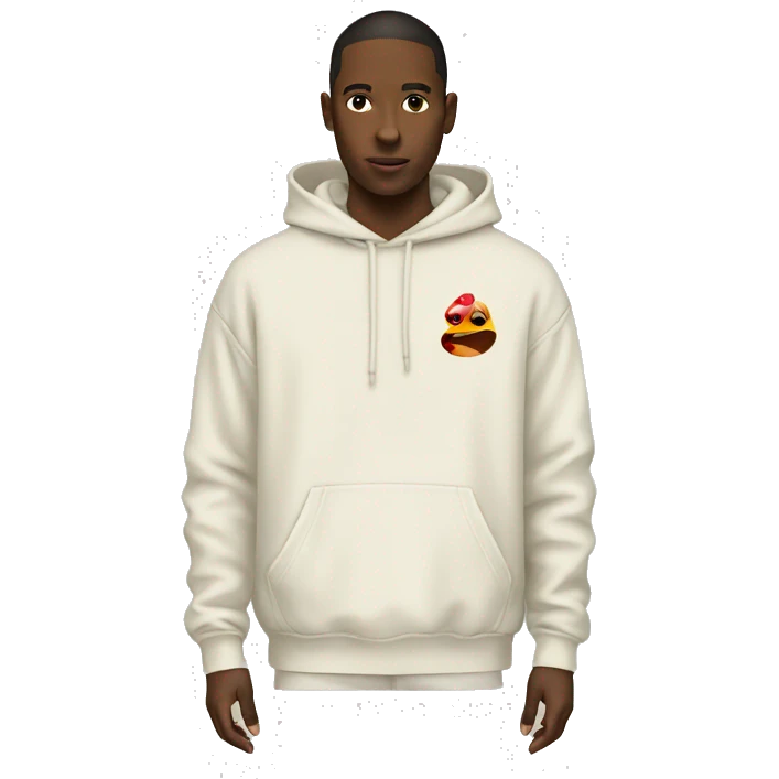 Hoodie off white  emoji