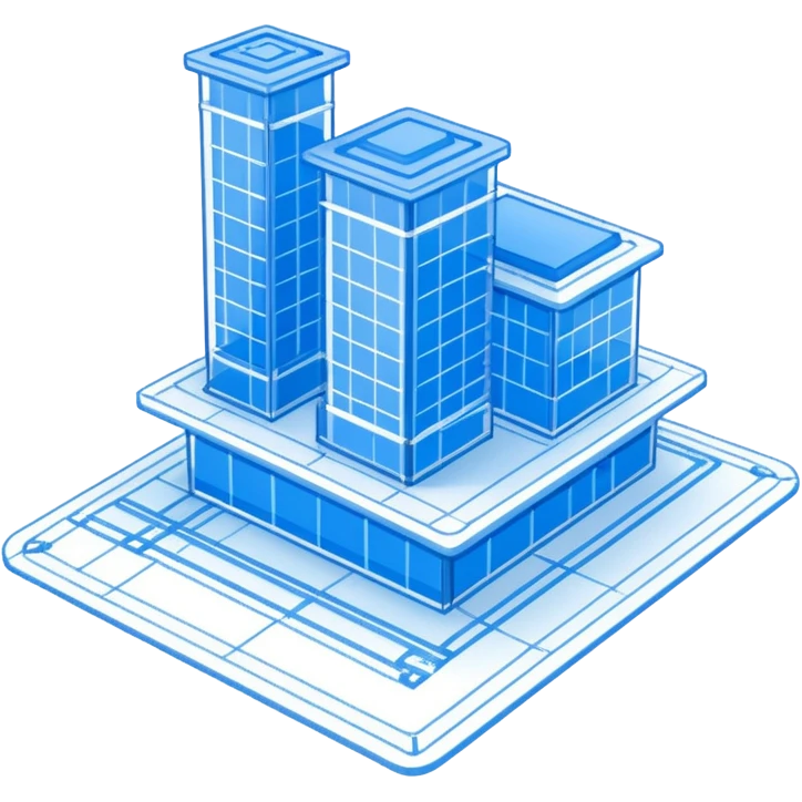 detailed blue project drawing emoji