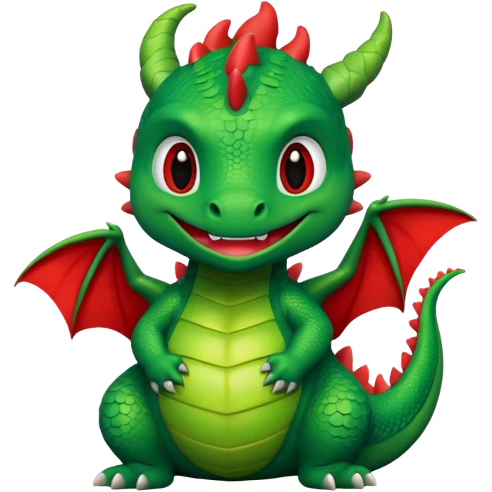 Cute cartoon dragon with the word fuck on it emoji