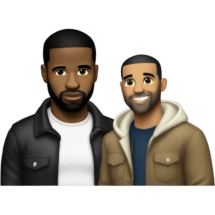 Drake and 50 cent emoji