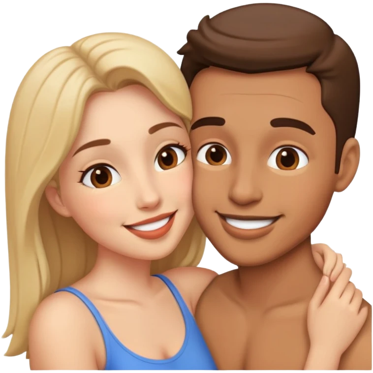 Парень и девушка целуются emoji