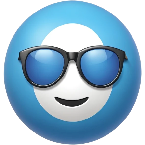 Balón with sunglasses emoji