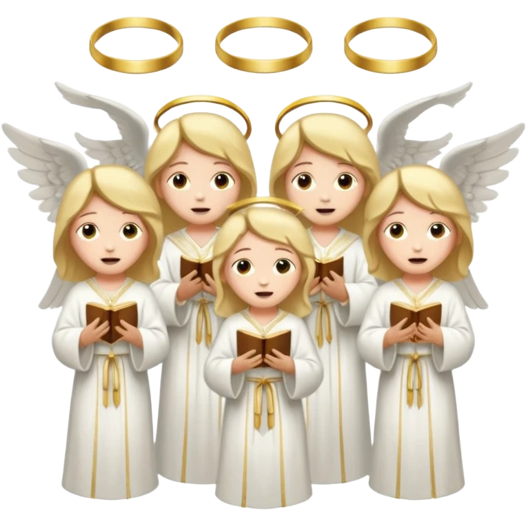 singing choir angel emoji