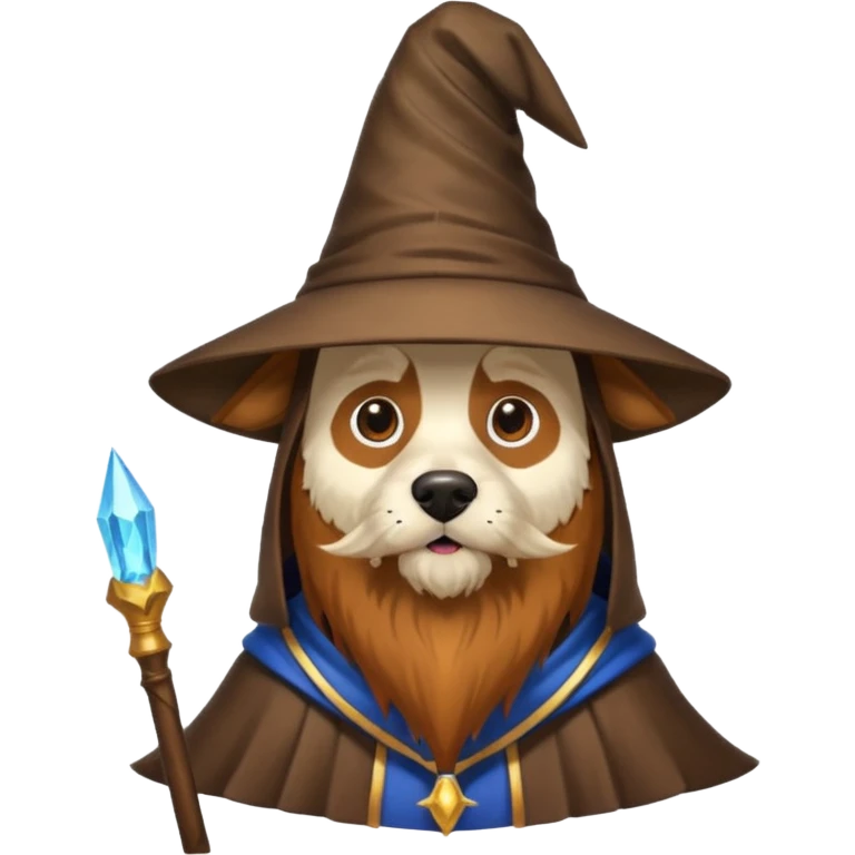 Dog wizard emoji