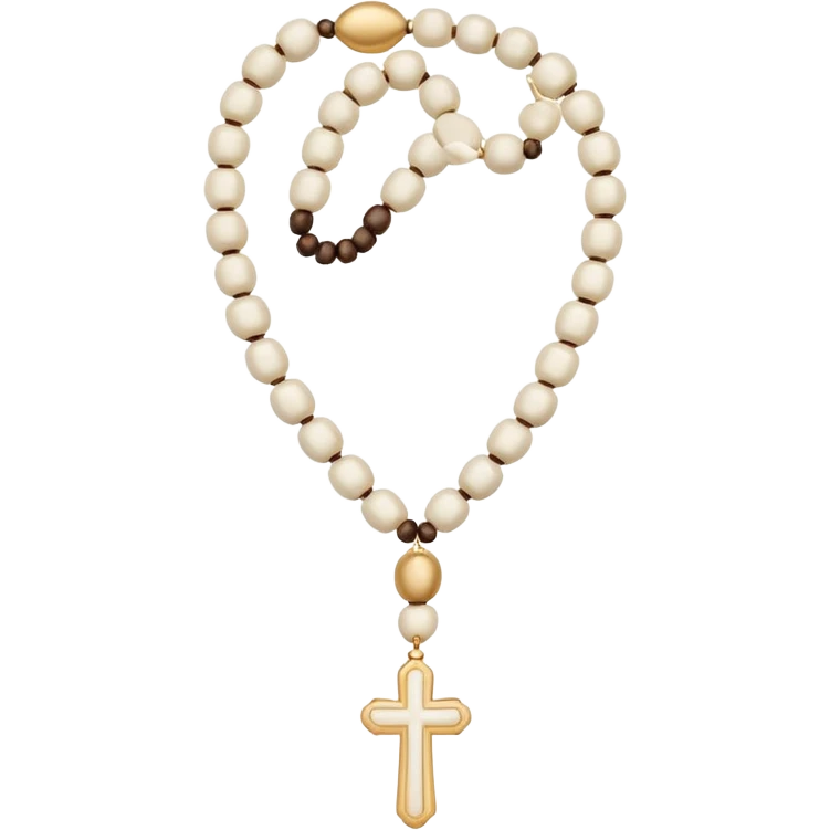 white prayer bead emoji