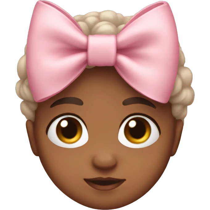 Baby pink bow emoji