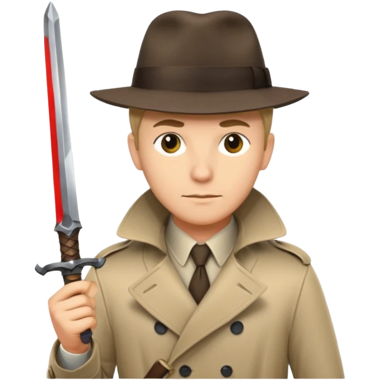 Detective with sword emoji