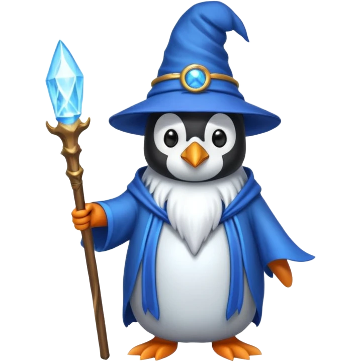 Penguin Wizard emoji