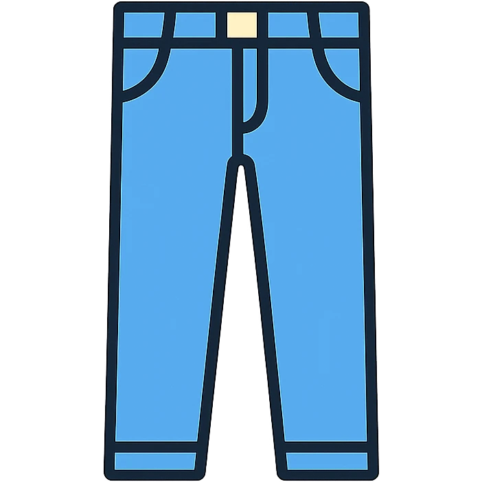 blue denim jeans, iconic style emoji