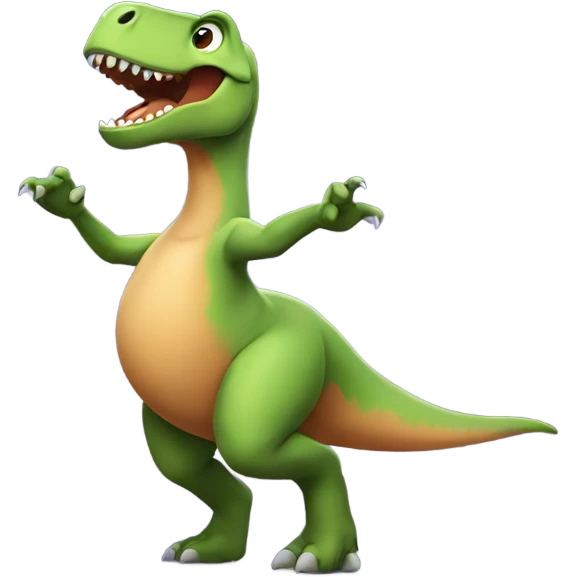Dinosaur dancing  emoji