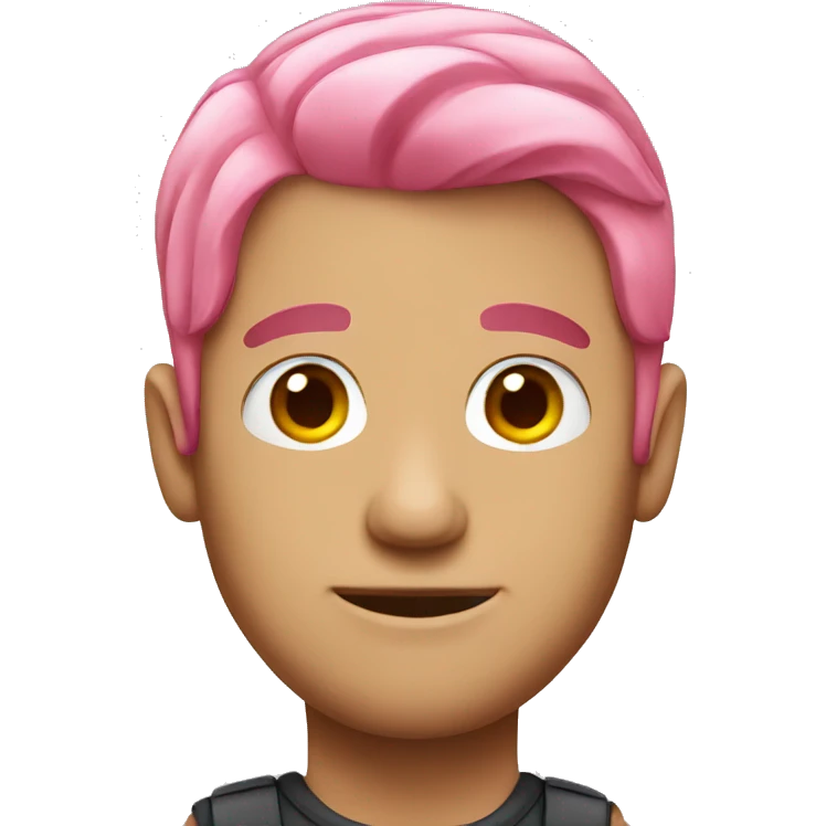 pink hair man emoji